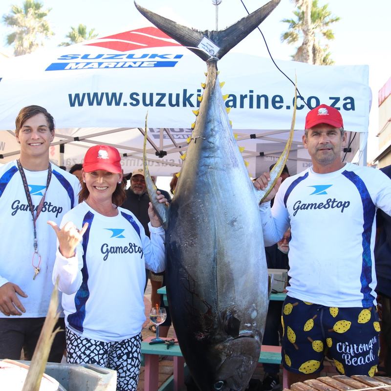 Prize tuna at a fishing tournament